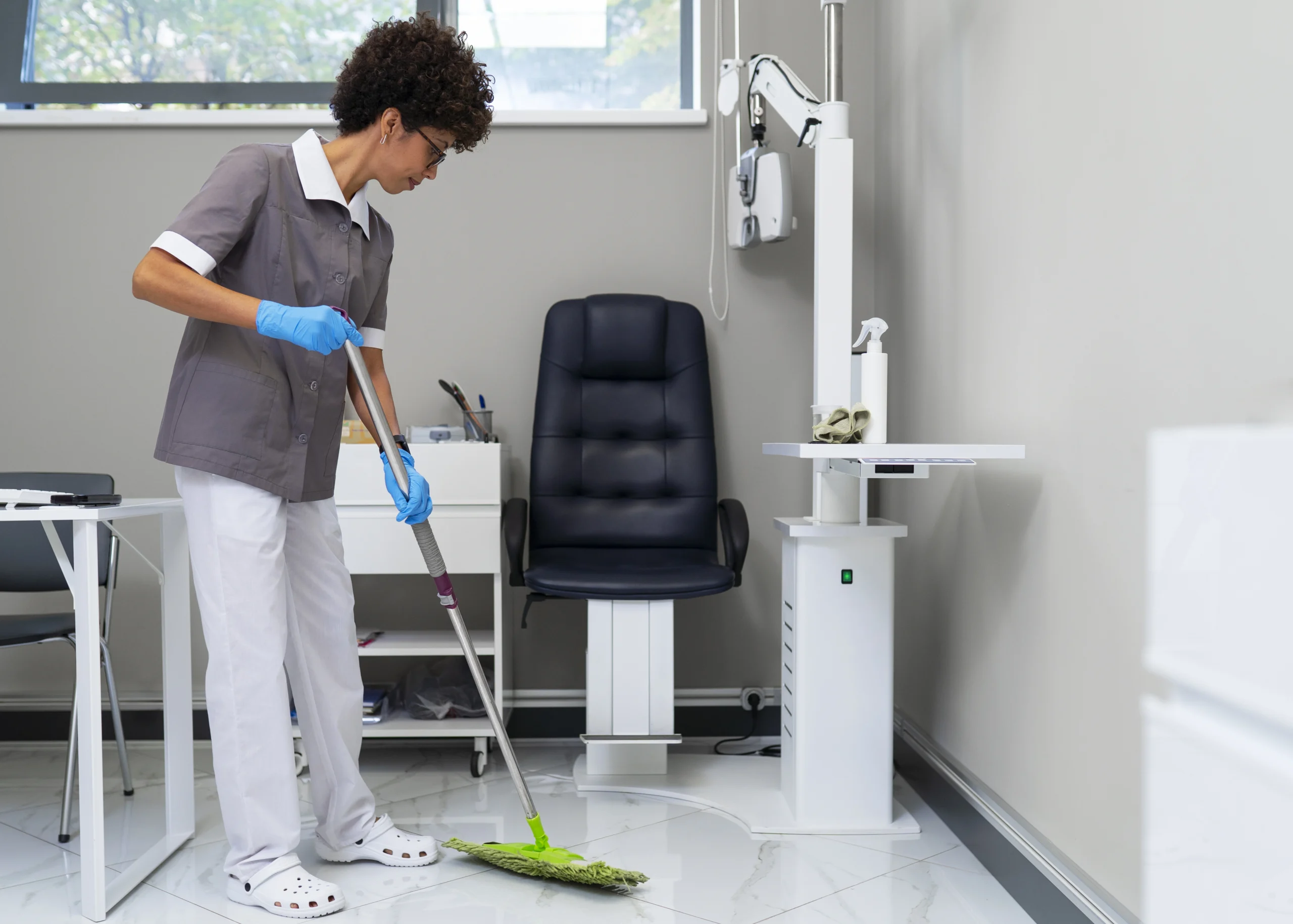 woman-cleaning-ophthalmologist-s-office